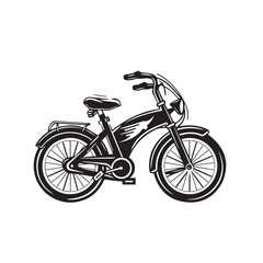 Fototapeta premium ELECTRIC BICYCLE in cartoon, doodle style . Image for t-shirt, web, mobile apps and ui. Isolated 2d vector illustration in logo, icon, sketch style, Eps 10, black and white. AI Generative