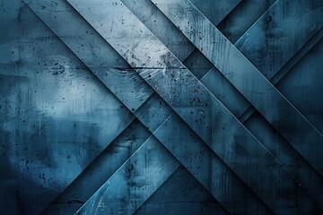 A subtle, textured blue background with faint grunge marks serves as the canvas for clean, geometric black shapes, creating a modern and edgy business aesthetic.