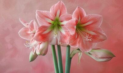 Fototapeta premium Amaryllis in pink