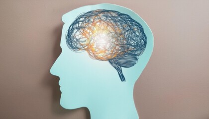Fototapeta premium An image expressing stress and mental illness