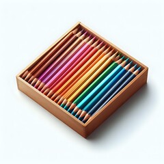 Fototapeta premium pencils in box