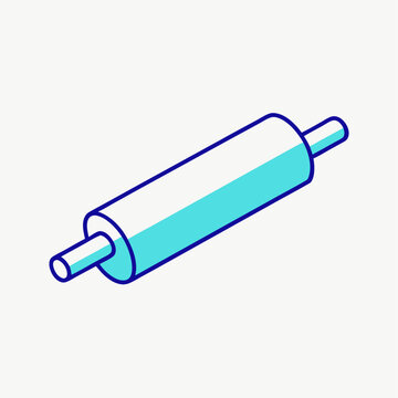 recommend clip art: Rolling pin isometric vector icon illustration (10)