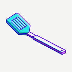 Spatula isometric vector icon illustration (6)