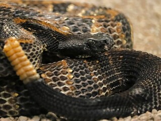 Gorgeous Timber Rattlesnake Black Phase
