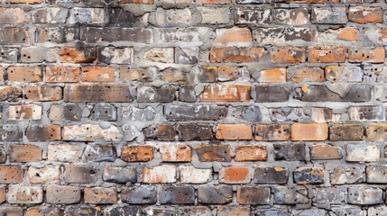 Weathered Brick Wall Texture, Brick Wall, Brickwork, Brick Background, Texture
