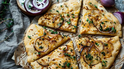 Savory Gluten-Free Flatbread with Chickpea Flour Cashew
