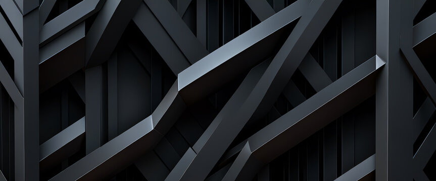 illustrazione con elementi geometrici astratti a tema futuristico surreale