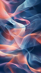 Obraz premium Abstract indigo and peach l shaped background illustration