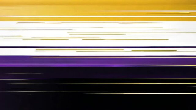 Non-binary flag with noise strokes animation yellow white purple black wallpaper background