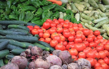 vegetables on market, souk medina