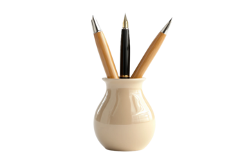 pencil holder isolated on a transparent background