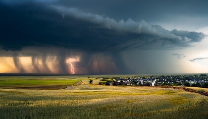 Huge tornado and thunder