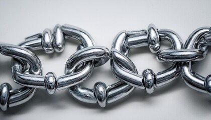 Obraz premium metal chain