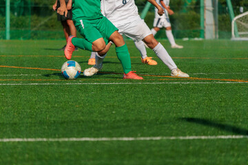 Obraz premium サッカーボールで練習をするサッカー選手