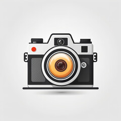 Fototapeta premium Camera icon, Flat illustration of vector icon