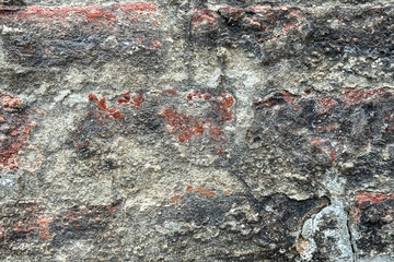Ancient European stone wall creates textured background plate