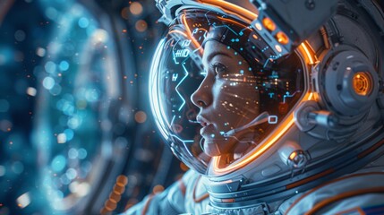 Astronaut in space - generative ai
