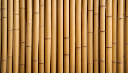 Fototapeta premium A background showcasing a natural bamboo texture with vertical striations and a light, warm tone, creating a fresh and eco-friendly look. Multiple variations available