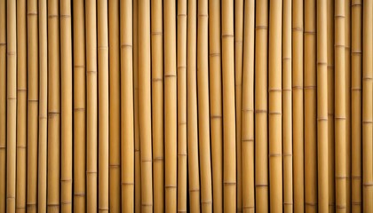 Fototapeta premium A background showcasing a natural bamboo texture with vertical striations and a light, warm tone, creating a fresh and eco-friendly look. Multiple variations available