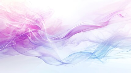 Obraz premium Graceful Swirls of Colorful Smoke Flowing Across a Soft White Background