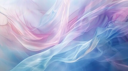 Fototapeta premium Abstract Flowing Fabric Textures in Soft Pastel Colors at Dusk