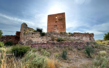 Castell of Torres Torres town village, Valencia, Spain. Muslim fortress. Castillo de Torres Torres.