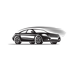 CAR CARRIER in cartoon, doodle style . Image for t-shirt, web, mobile apps and ui. Isolated 2d vector illustration in logo, icon, sketch style, Eps 10, black and white. AI Generative