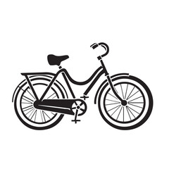 Fototapeta premium CITY BIKE in cartoon, doodle style . Image for t-shirt, web, mobile apps and ui. Isolated 2d vector illustration in logo, icon, sketch style, Eps 10, black and white. AI Generative
