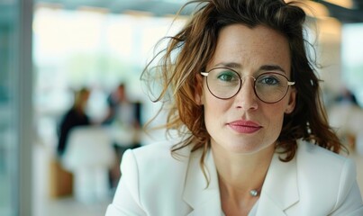 Fototapeta premium Professional Female Financial Advisor at Work: Expert Financial Planning and Client Consultation