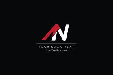 Initial letter A N logo design vector illustration. Letter A, N  Business and technology logos template element