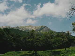 clouds over the mountains