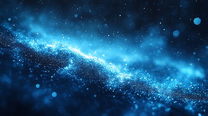 Fototapeta premium Abstract Blue Glitch Background 