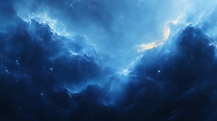 Obraz premium Abstract Blue Glitch Background 