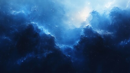  Abstract Blue Glitch Background 