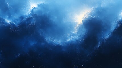 Fototapeta premium Abstract Blue Glitch Background 