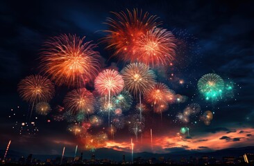 Fototapeta premium Fireworks at Night