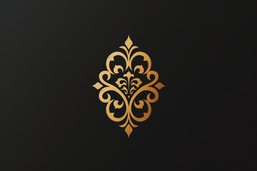 Fototapeta premium a black and gold book with a gold design, Professional and timeless logos for established brands and corporations