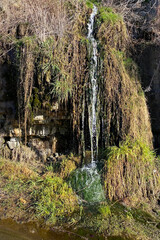 Magical Mossy Natural Waterfall Cave