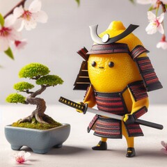 Lemon illustration generative ai 