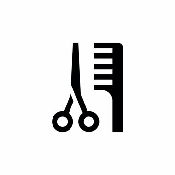recommend clip art: hairdresser scissors and comb icon