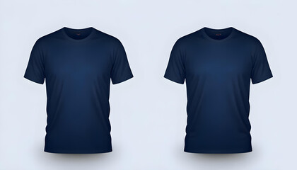 Blue navy tshirt mockup modern style sport