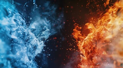 Abstract Fire and Ice