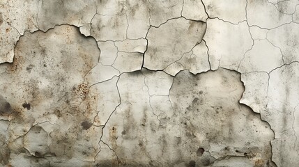 Aged cement wall with prominent stone texture, visible wear and tear