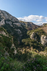 Obraz premium Beautiful canyon at Oriented Nature Reserve Cavagrande del Cassibile, Syracuse, Italy.