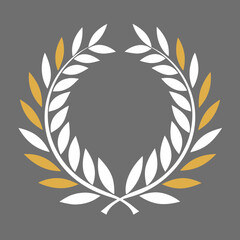 Laurel Wreath of Victory Icon Symbol of Achievement and Success