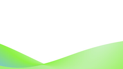 Flowing green and blue wave background in transparent PNG. Ideal for web designs, marketing materials, social media graphics, and presentations.