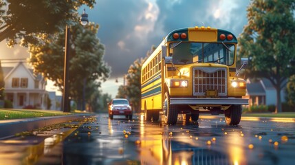 Obraz premium First day of school excitement and jitters combined