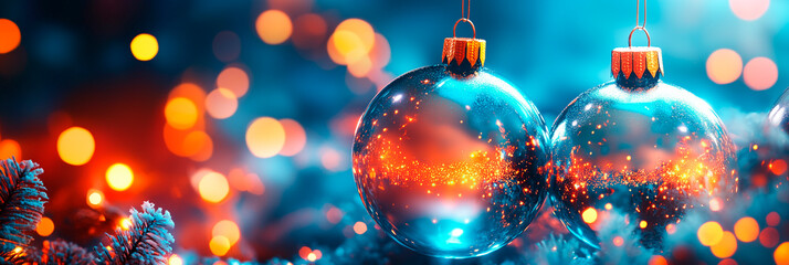 Christmas, new year luxury template with place for text. Social media post, banner, header, email, cover, flyer brochure, invitation, greeting card. Trendy elegant modern design. Generative Ai content