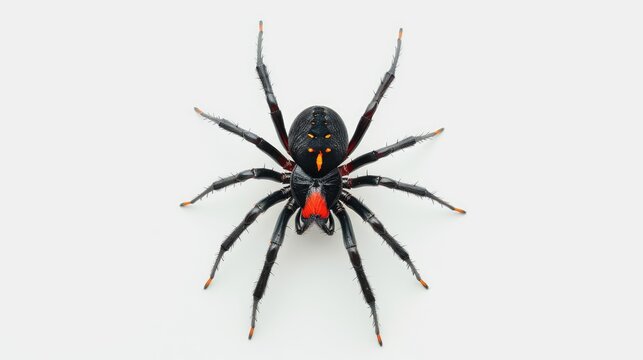 spider on a white