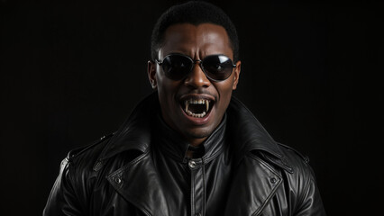 Obraz premium African American Vampire Hunter